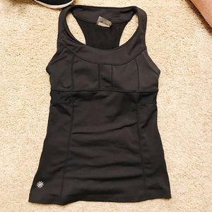 Athleta Racerback Black Tank Top - Size XXS